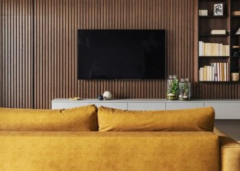 Creative,And,Modern,Vintage,Living,Room,Interior,Design,With,Yellow